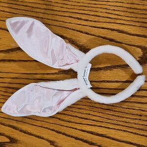 Bunny Ears Headband Pink &  White Kids Or Adult Costume